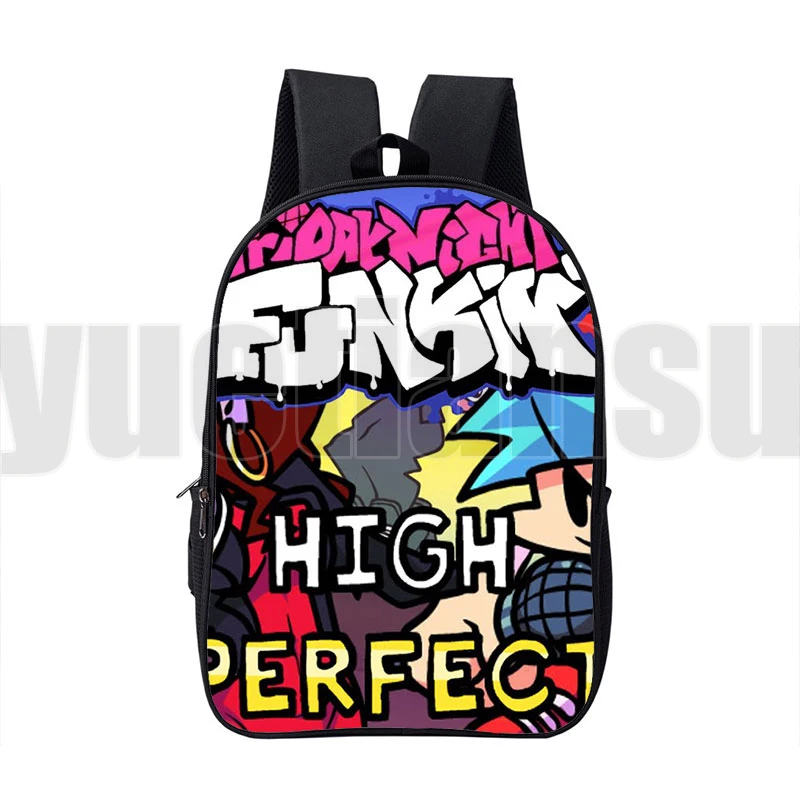 3D Hot Game Friday Night Funkin Rucksack Damen Reisetaschen Unisex Mochila Schultaschen Jungen Wasserdichte Tasche Kinder Lustiger süßer Rucksack