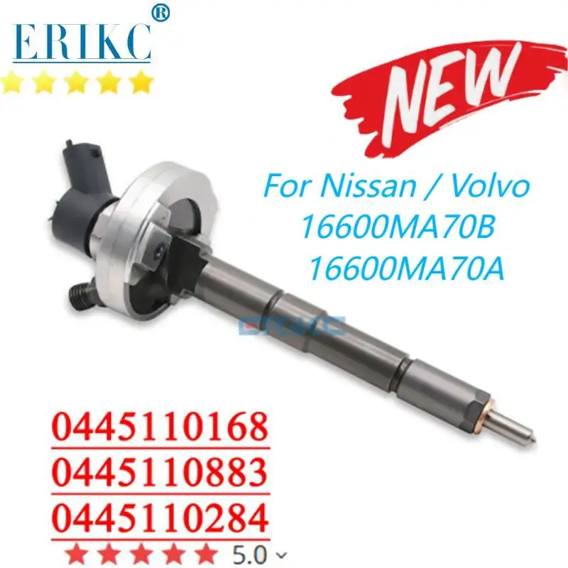 

0445110883 0445110168 0445110284 Auto Engine Injector Nozzle 16600MA70A Fuel Injector 0 445 110 883, 0 445 110 168 For Nissan