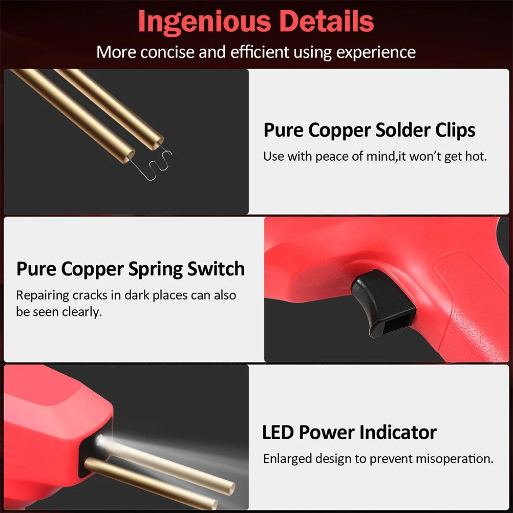 

1Set Hot Stapler Plastic Welding Machine Bumper Repairing Kit Fast Convenient Long Tool