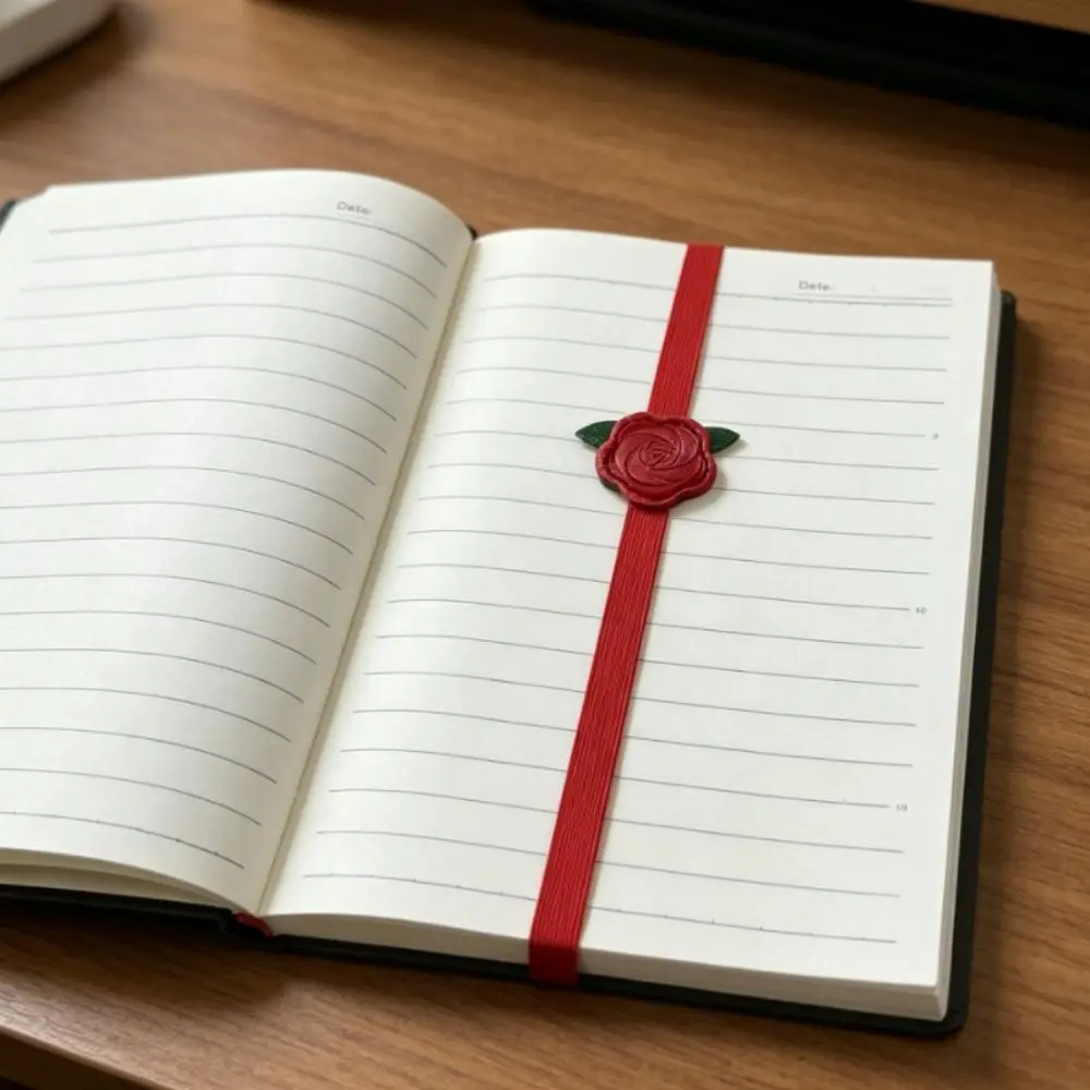 Vintage Elastic Bands Leather Bookmark Anti-lost Versatile PU Bookmark ELegant Hardcover Journals Book Mark Reader - view 6