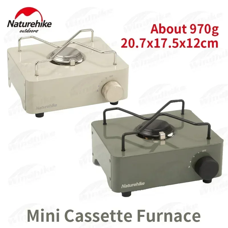 Naturehike MINI Gas Tank Stove Cassette Burner Strong Fire Heater Outdoor Camping Kitchen Cookware Portable 2000W High Firepower