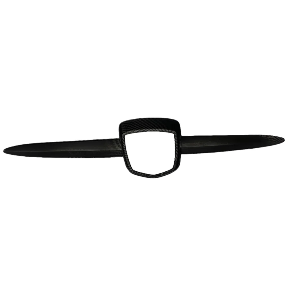 لشركة فيات 500 أبارث 595 695 أسود لامع/كربون مظهر أمامي شعار الديكور الخارجي تعديل الملحقات 2012-2023 طقم الجسم #6