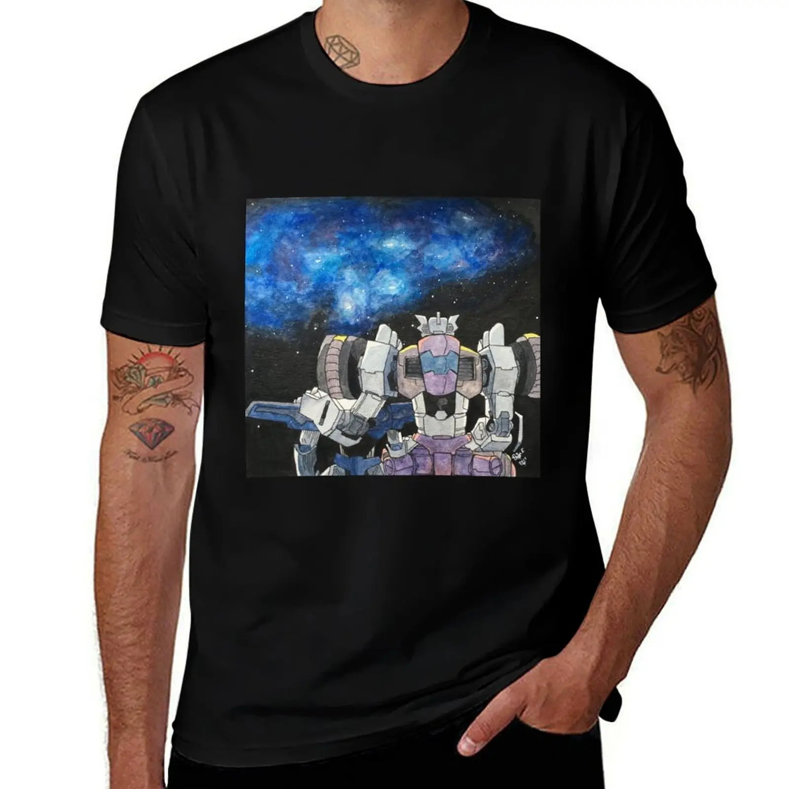 

Chromedome & Rewind T-Shirt anime tshirt t shirts for man graphic vintage T-Shirt