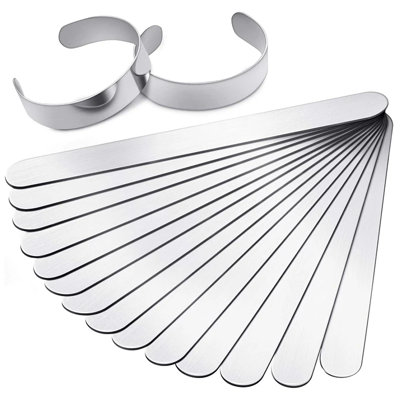 

16 шт., Браслет-манжета из нержавеющей стали