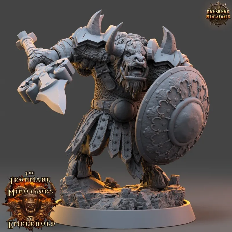 4 Parts Vorgrim Mini Statue Game Piece Tabletop Role Play Miniature Collectible Ornaments Model Toys Color Painting Garage Kits