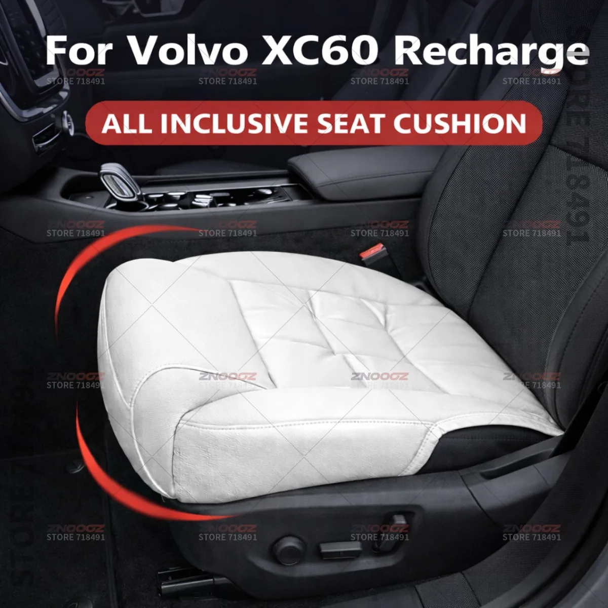 

Car Seat Leg Support Extension Seat Cover Memory Foam Extender Cushion Interior Accessories For Volvo XC60 Recharge