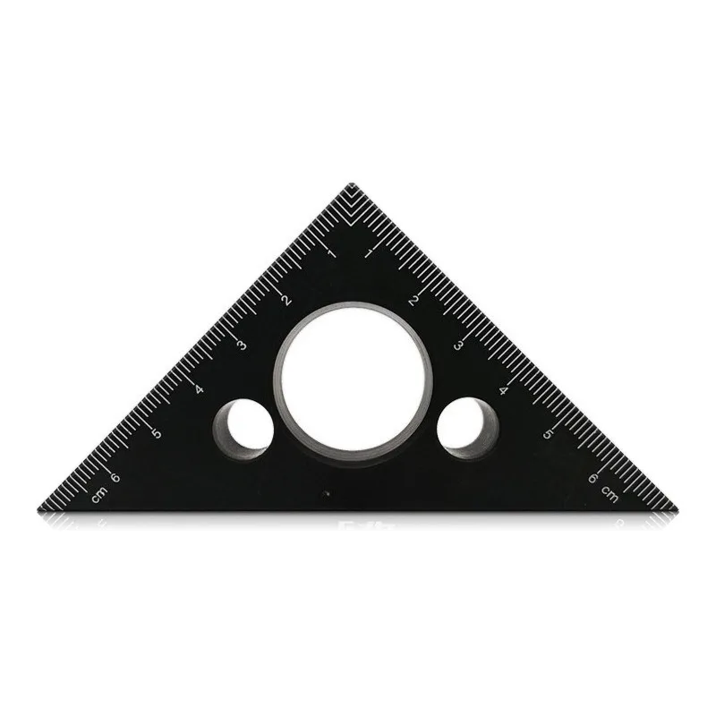Aluminum alloy triangle Thickened height ruler Metric DIY aluminum alloy triangle ruler