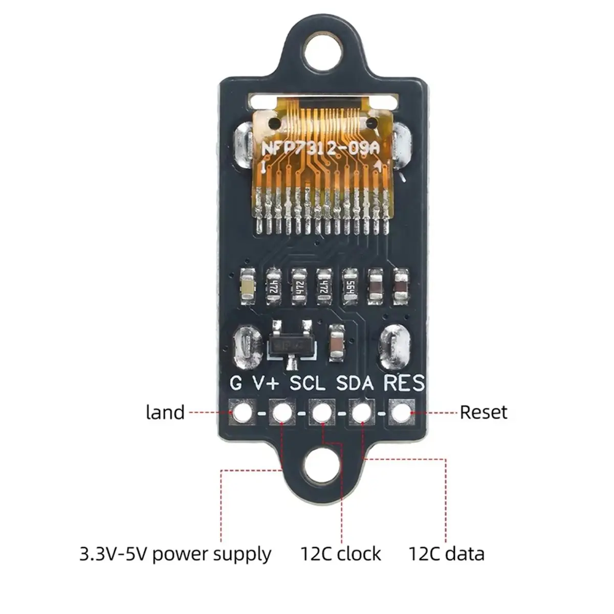 5Pcs 0.5 Inch OLED Display Module with ST7312 Driver IC for DIY Electronics Projects