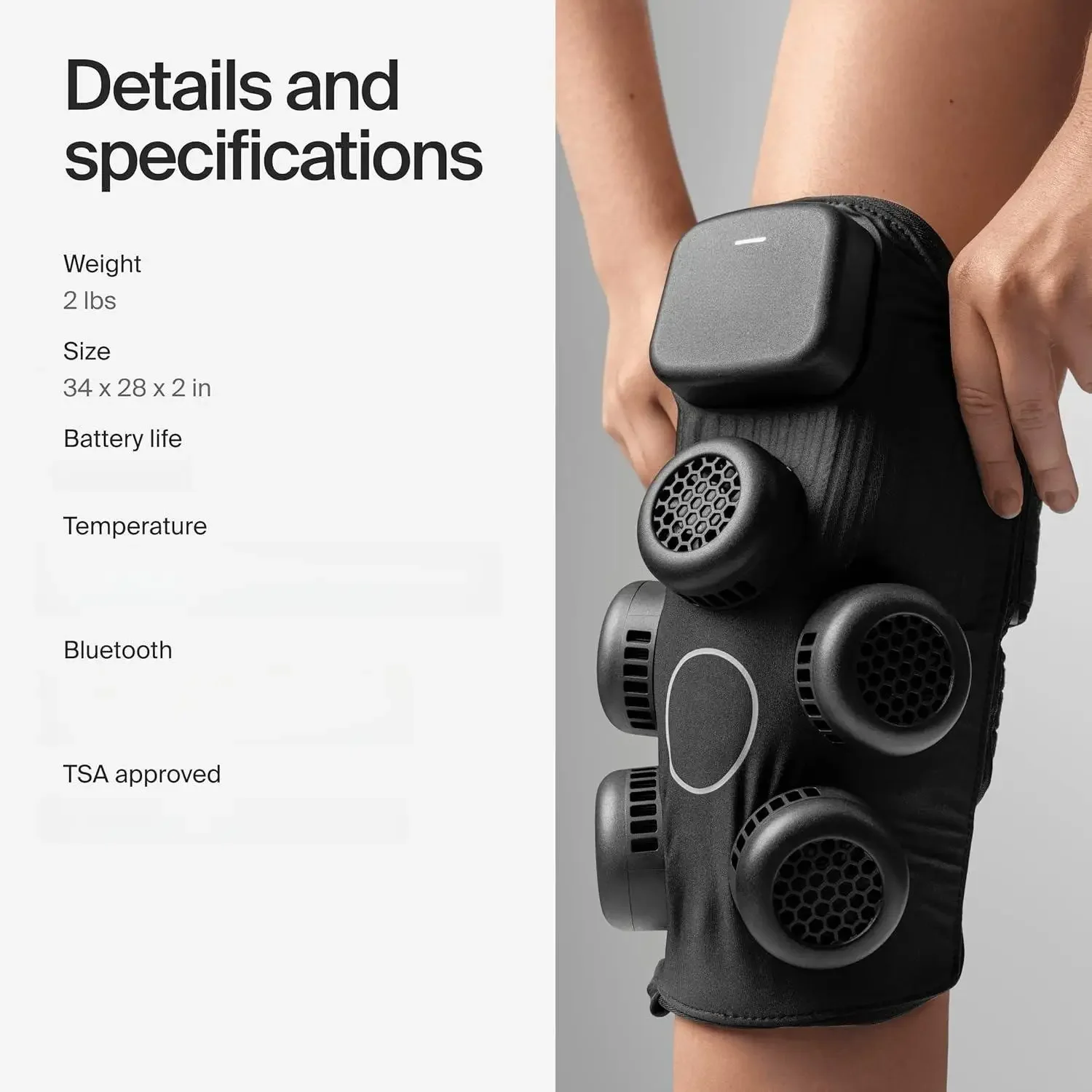 W_Knee Device - Advanced Heat and Cold Contrast Therapy - Pain and Inflammation Relief - Provides Increased Range of Motion