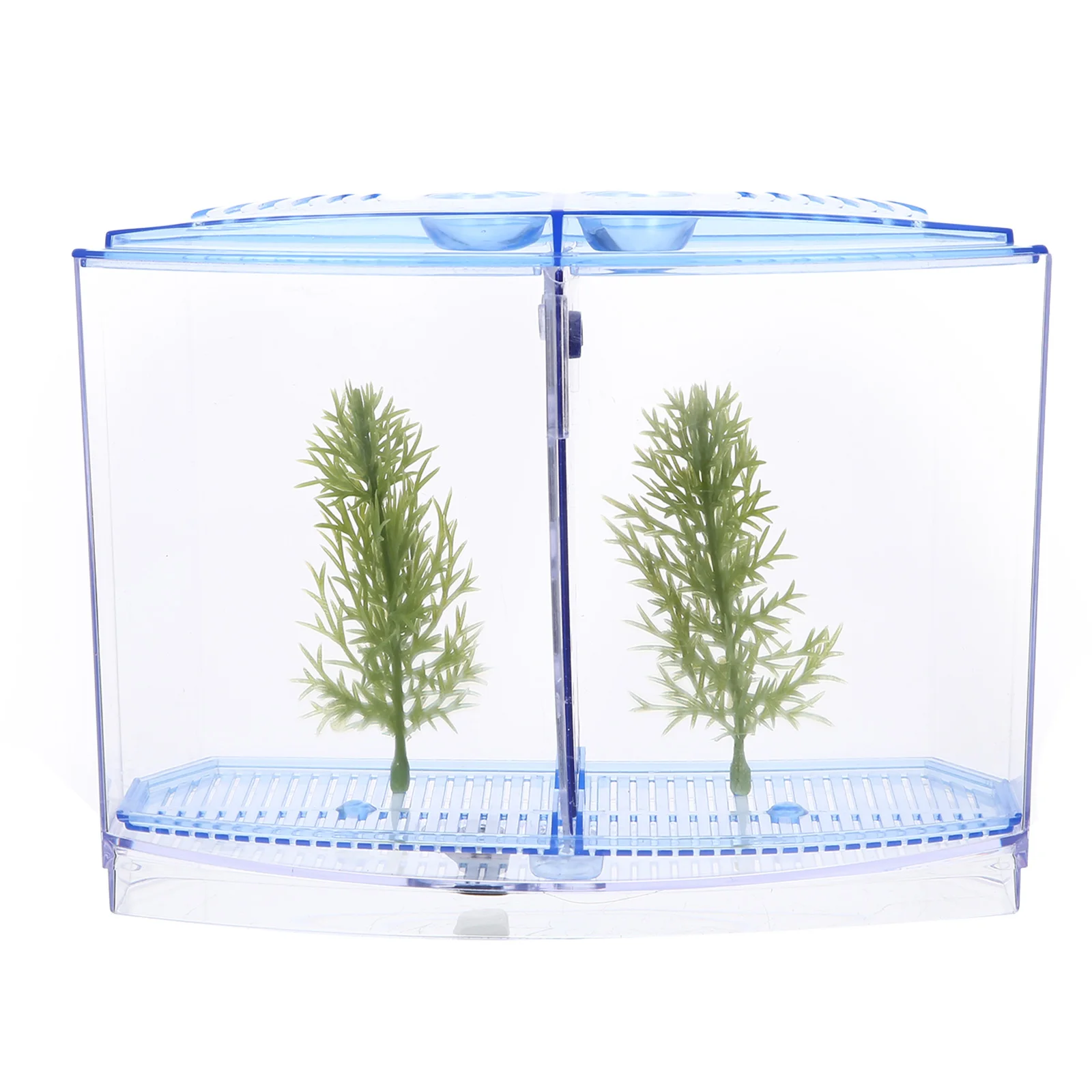 

Stylish Transparent Mini For Betta Small Aquarium Desktop Hydroponic Plant Breeding Box Home Decor Fish Incubation Tank Plastic