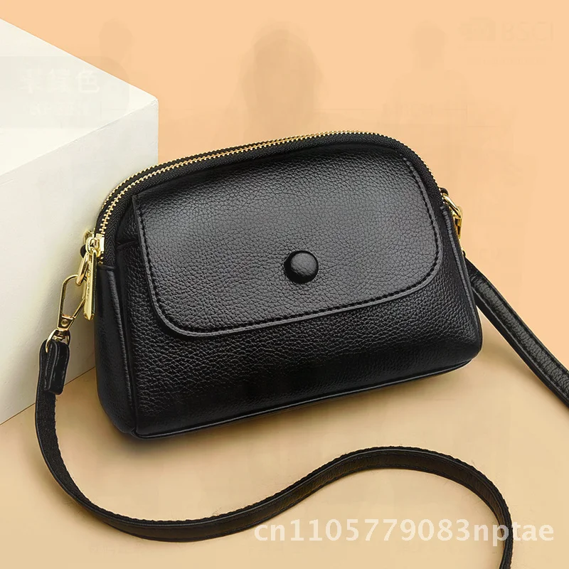 2025 New Women's Soft Fashionable Shoulder Crossbody Bag Urban Minimalist Style Lightweight Mobile Phone Case Small Square Bag