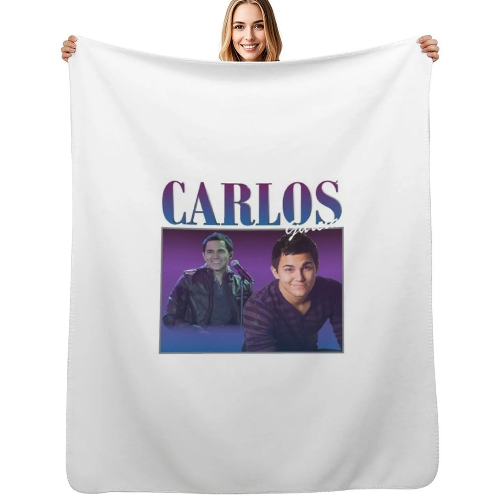 

Retro Carlos Big Time Rush Perfect Gift Fan Throw Blanket Stain Resistant Cozy Warm Blanket