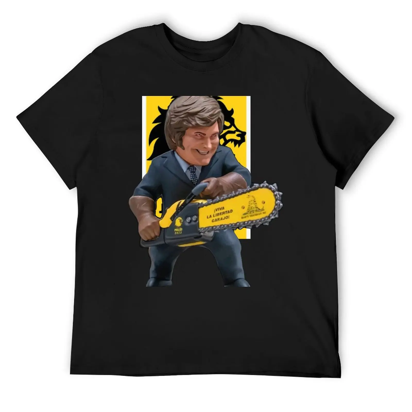 

Javier milei chainsaw T-Shirt cheap stuff blanks mens t shirts casual stylish