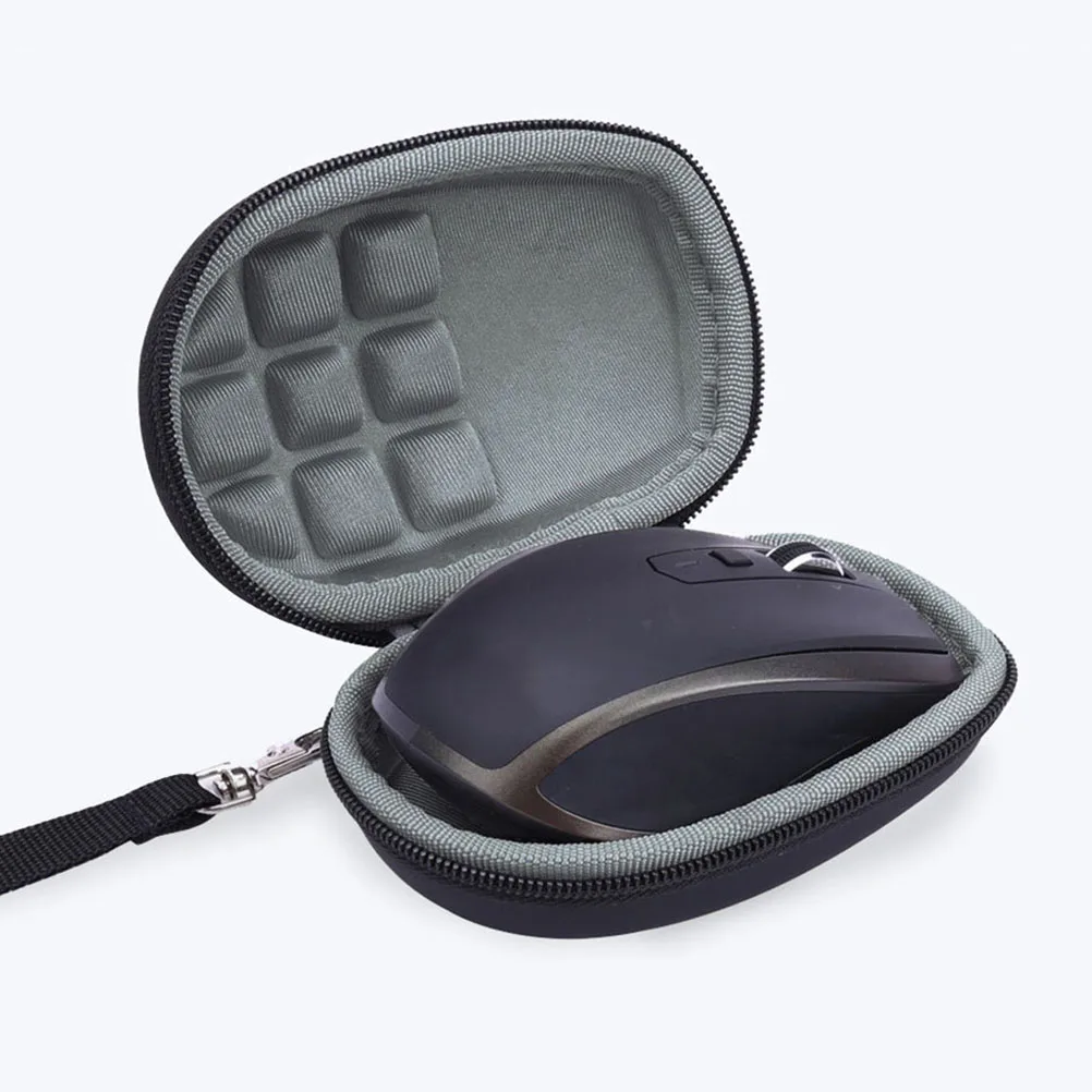 

Wireless Mouse Storage Case EVA Hard Holder Container Cordless Black Lightweight Portable Durability Mouse Protection