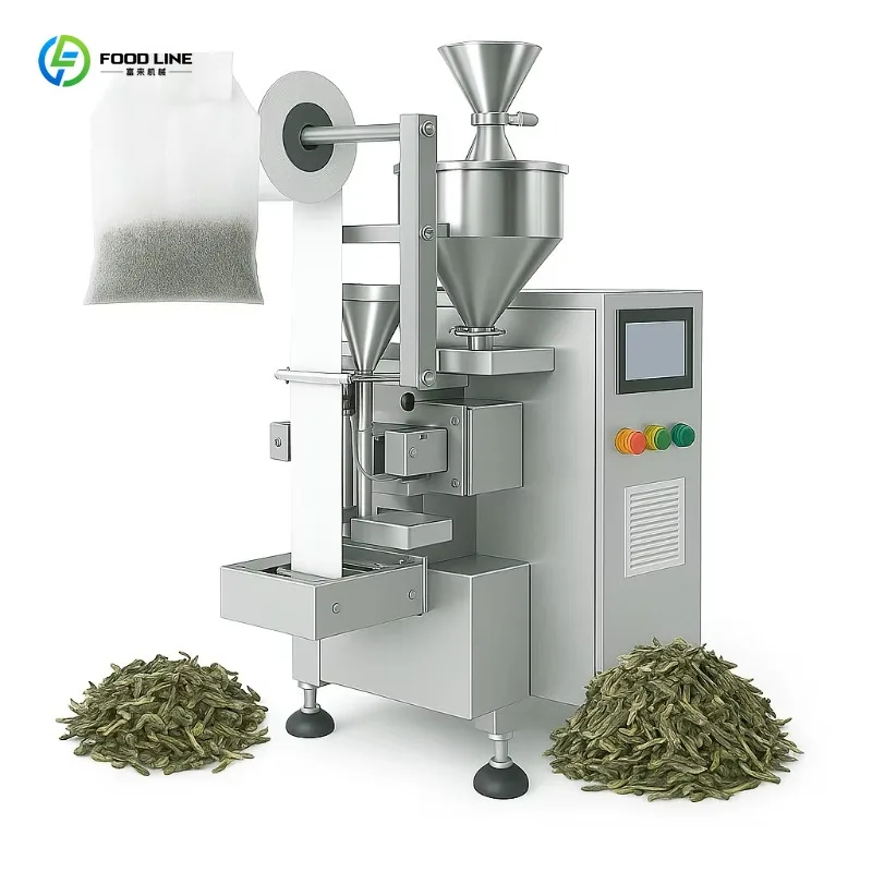 Customized Stainless Steel Automatic Bagged Tea Machine Nylon Cloth Tea Bag Sealing Packaging Unit