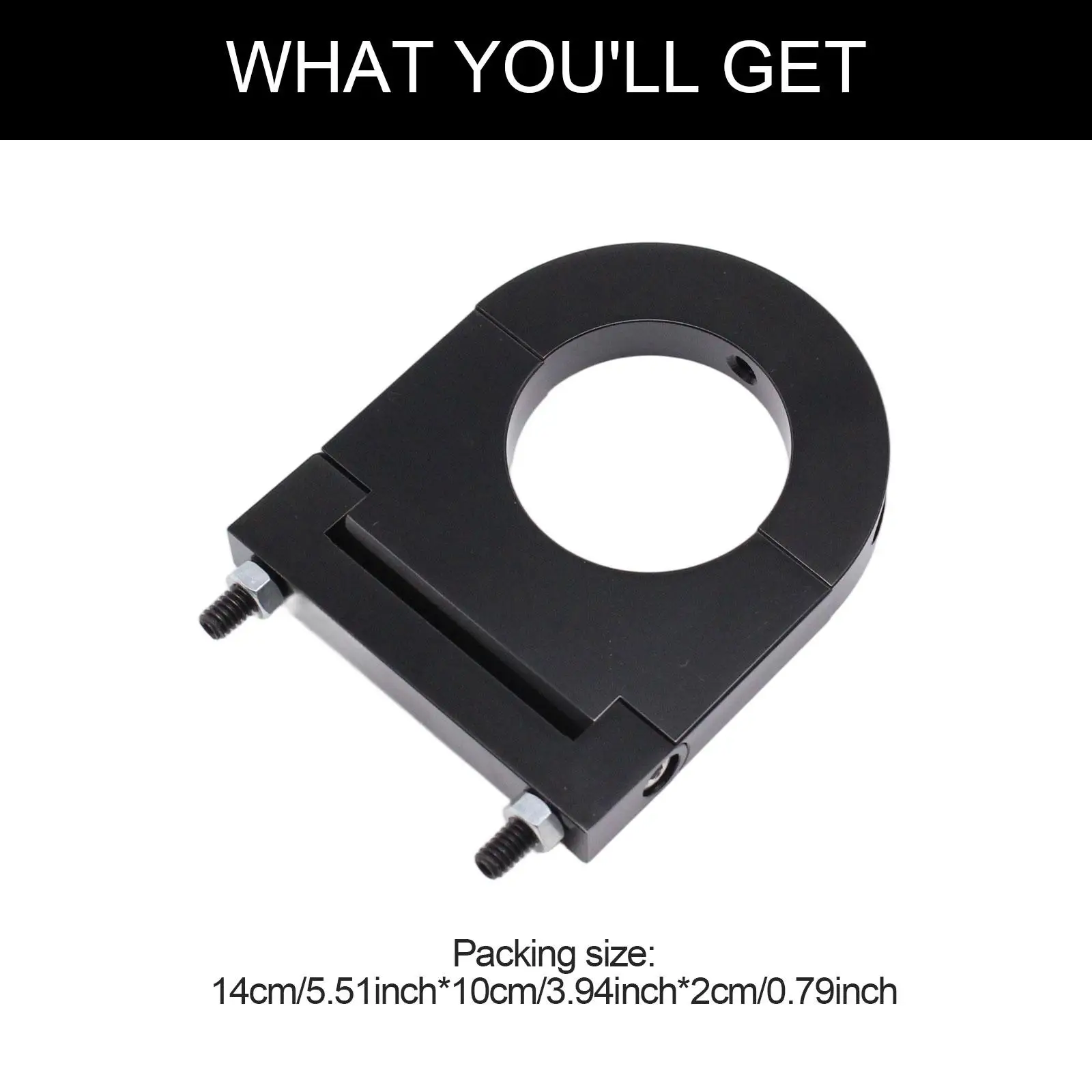 

Качественный металлический зажим для рулевой колонки, черный, 2,5 дюйма, универсальная замена для ремонта передней рулевой колонки