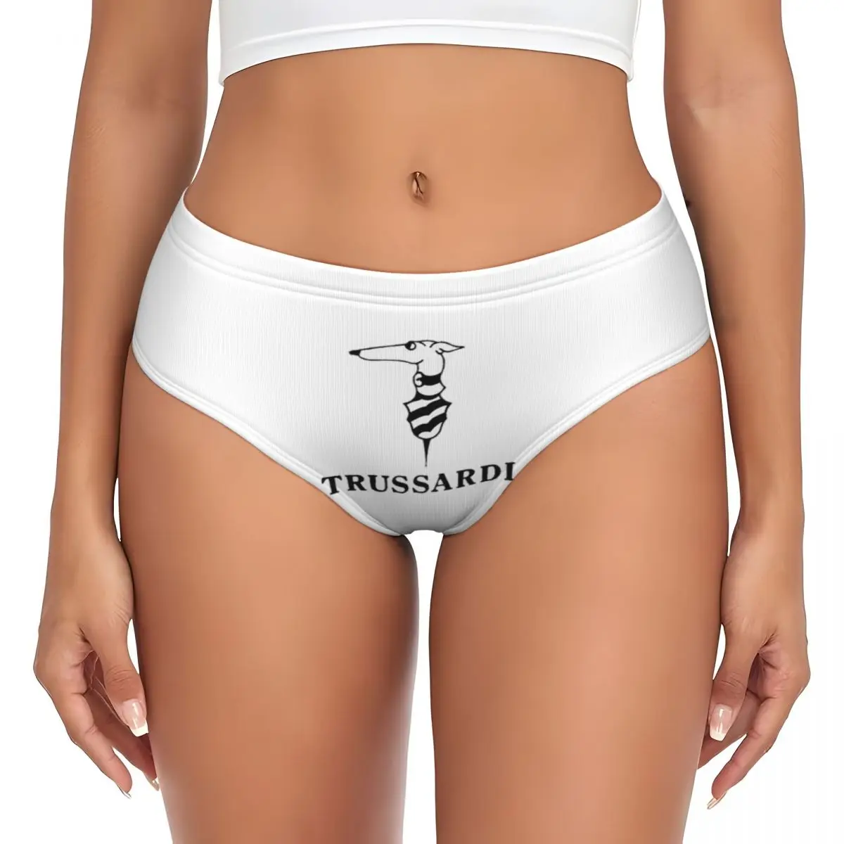 Personalizado Trussardis Logo 1 Calcinhas Cuecas Conforto Feminino Cuecas Cuecas Femininas Respiráveis