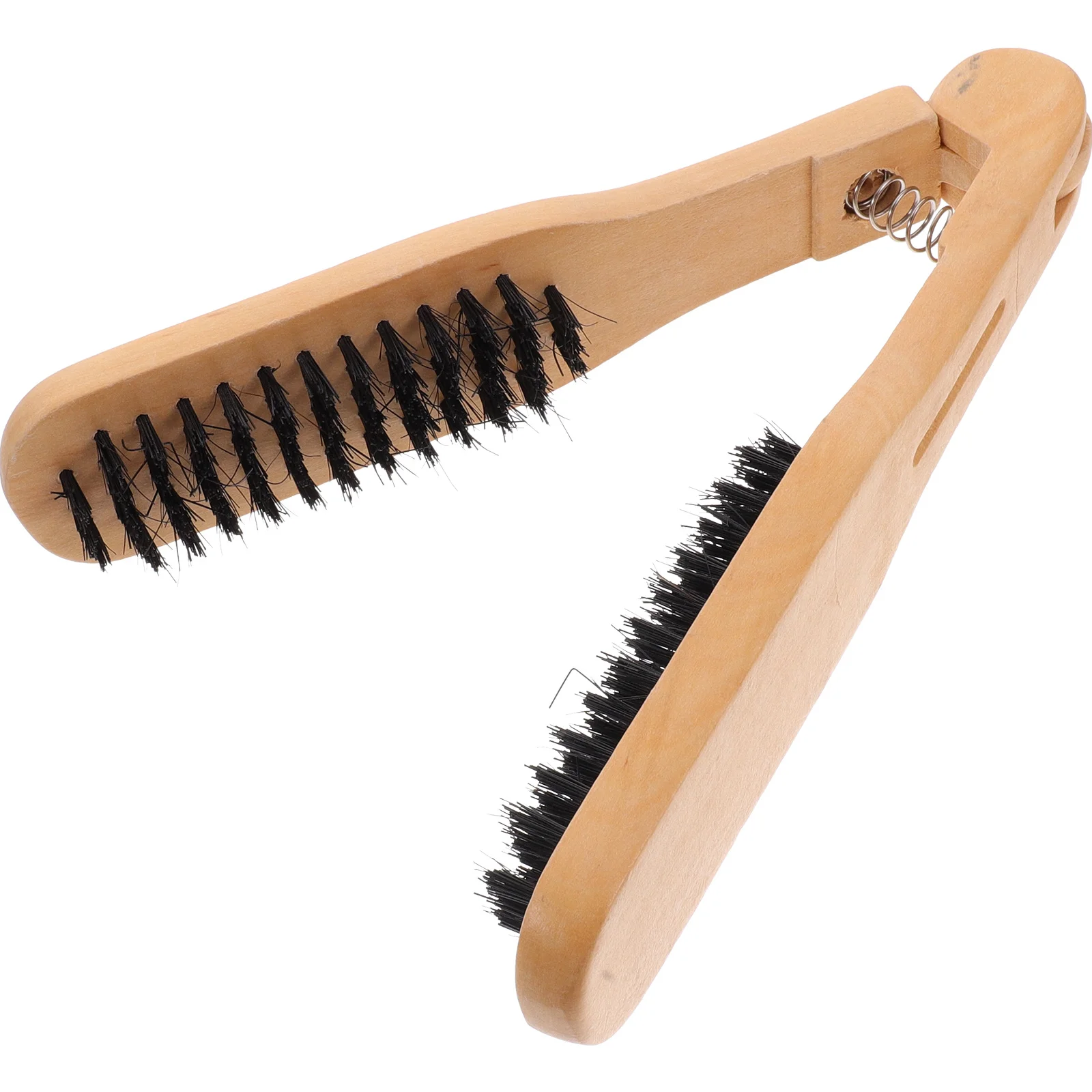 

Расческа для выпрямления щетины кабана, деревянная ручка цвета хаки, ручной выпрямитель для волос, щетка для разглаживания волос, распутывания кожи головы