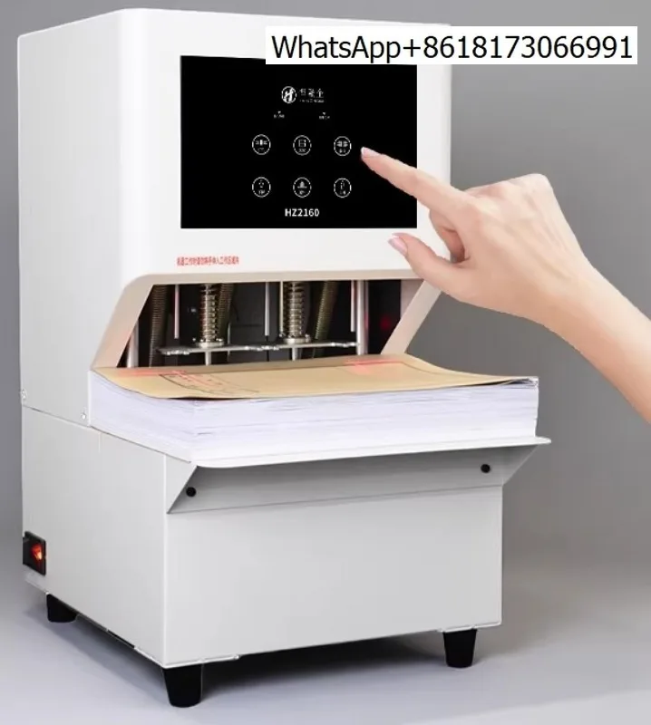

Автоматическая машина для синхронной перфорации и переплета HZ2160 с управлением одной кнопкой и тремя отверстиями