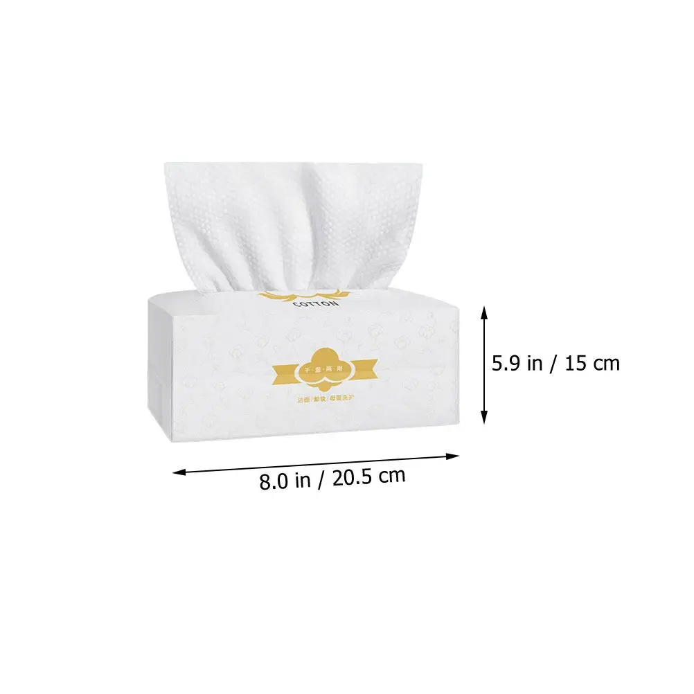 Disposable Cotton Facial Wash Towels – Soft, Thick Cleansing Cloths for Makeup Removal, Wet or Dry Use