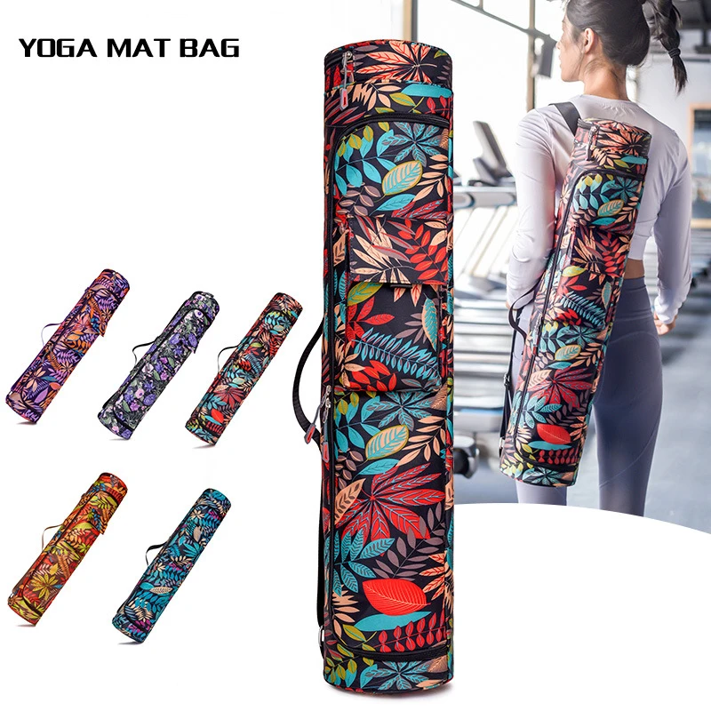 

Yoga Bag Large Capacity Storage Single Shoulder Backpack Plant Printed Waterproof Stain Resistant Storage Bag Women's Bag