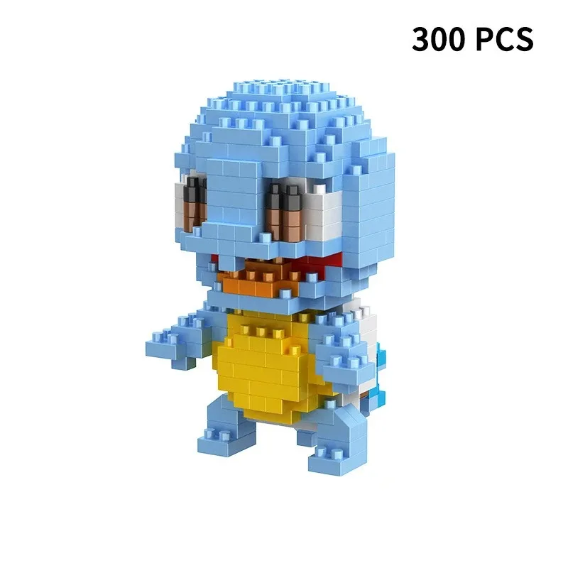 Building Blocks Assembly Anime Picachu Charizard Doll Blastoise Bulbasaur Gengar Bricks Figures Toy for Kid Gift