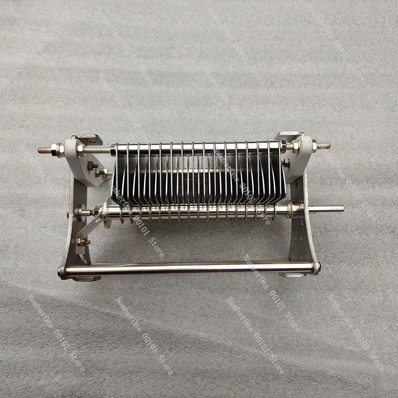 Single air variable capacitor, adjustable high frequency
