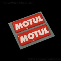 2pc/set Waterproof Three-dimensional Reflective Stickers Motul Stickers Helmet Decoration Creative Modification