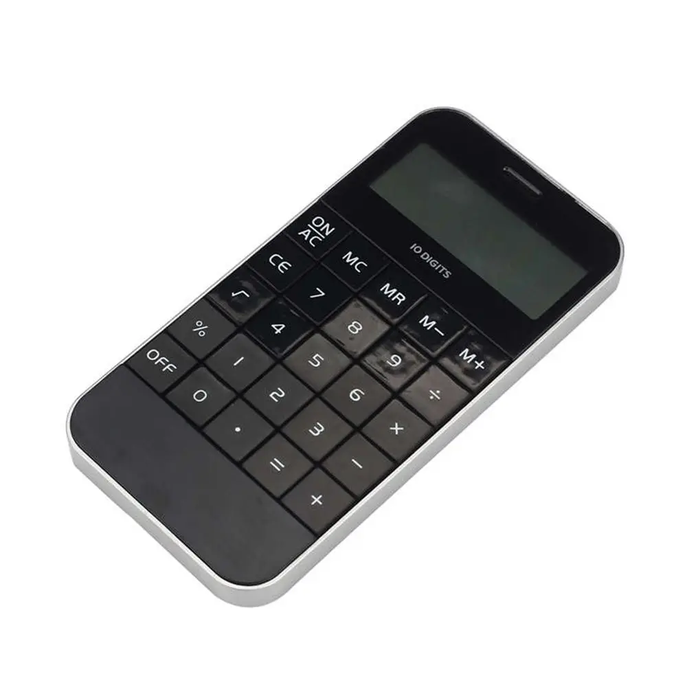 Portable School Promotional Office Universal Cheap Digit Calculator White Electronic Black