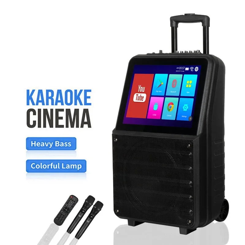 Powered Speakers Professional Active Karaoke Speaker With Screen System Professional Audio Video