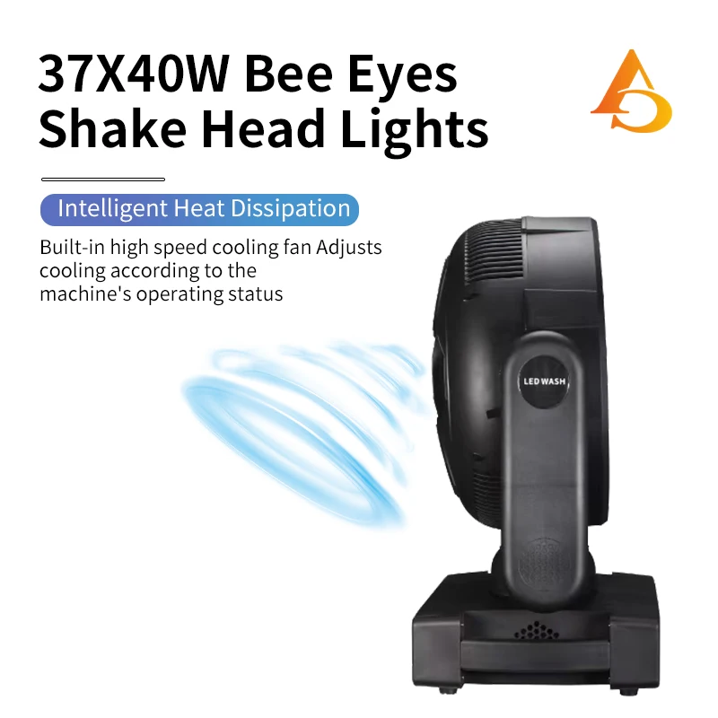 Wash LED 37x40W Beam Zoom Bee Eye Focus Moving Head Light DJ Club Performance Podiumlicht