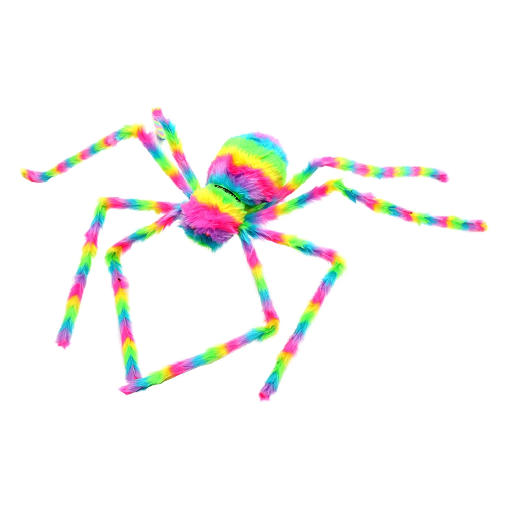 

1pc Halloween Spider Decor Haunted House Prop Scary Fake Spider Party Tricky Cloth Simulation Prank Decoration Festival Supply