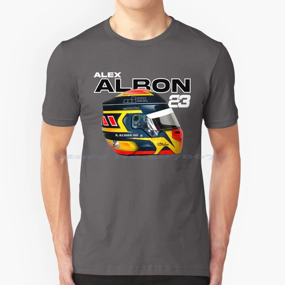 Top Merch Alb 23 T Shirt 100% Cotton Tee Alex Albon Alexander Albon Ansusinha Scuderia Toro Rosso Dtm Corse 23 Alb