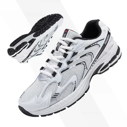 Baasploa Men Running Shoes Casual Sports Mesh Surface Breathable Anti-Slip Wear-Resistant Men Basketball Light Sports Shoes