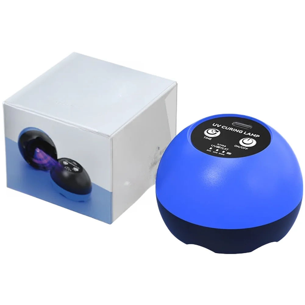 For UV Curing Lamp Rechargeable LED Light For 2s Fast Cure 30S 60S 5Min Timer Portable 100Min Runtime Compact Resin Glue Curing