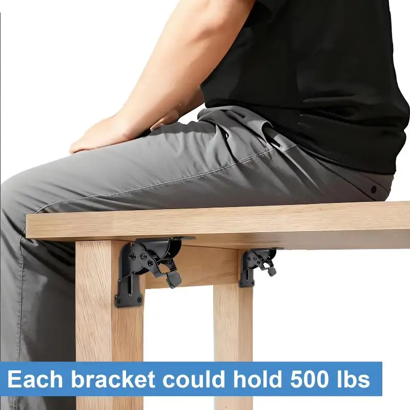 【BA】180 Degree Thickened Self Locking Foldable Hinge For Table Stool Furniture