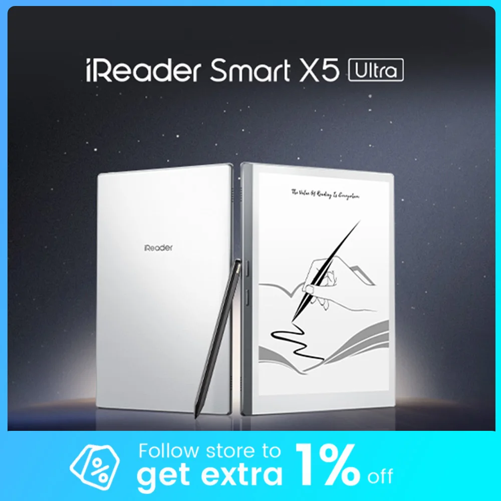 iReader Smart X5 Ultra E-Book Reader Ink Screen 2560*1920 10.65 inches Carta 1300 300PPI Reader Eye Protection E-Book Readers