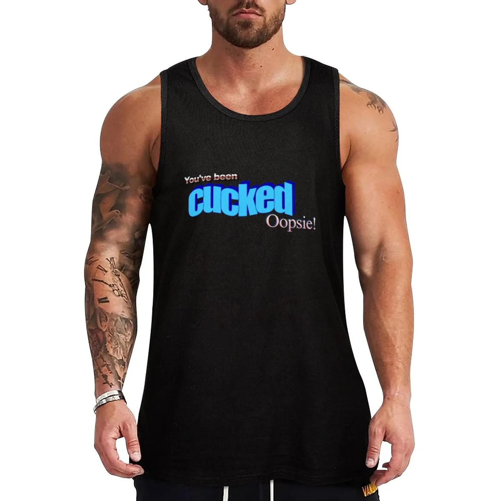 youve been cucked oopsie Tank Top Gym T-shirts for men T-shirt for fitness gym for men Working vest