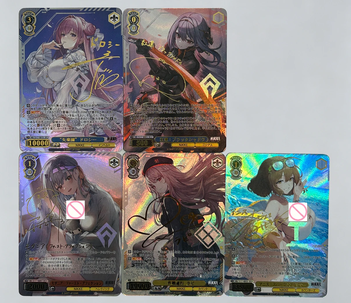 9 sheets/set Wife Animation Weiss Schwarz Collection Card SP Signature Card Gold-plated refracted Color Flash Children's Gift