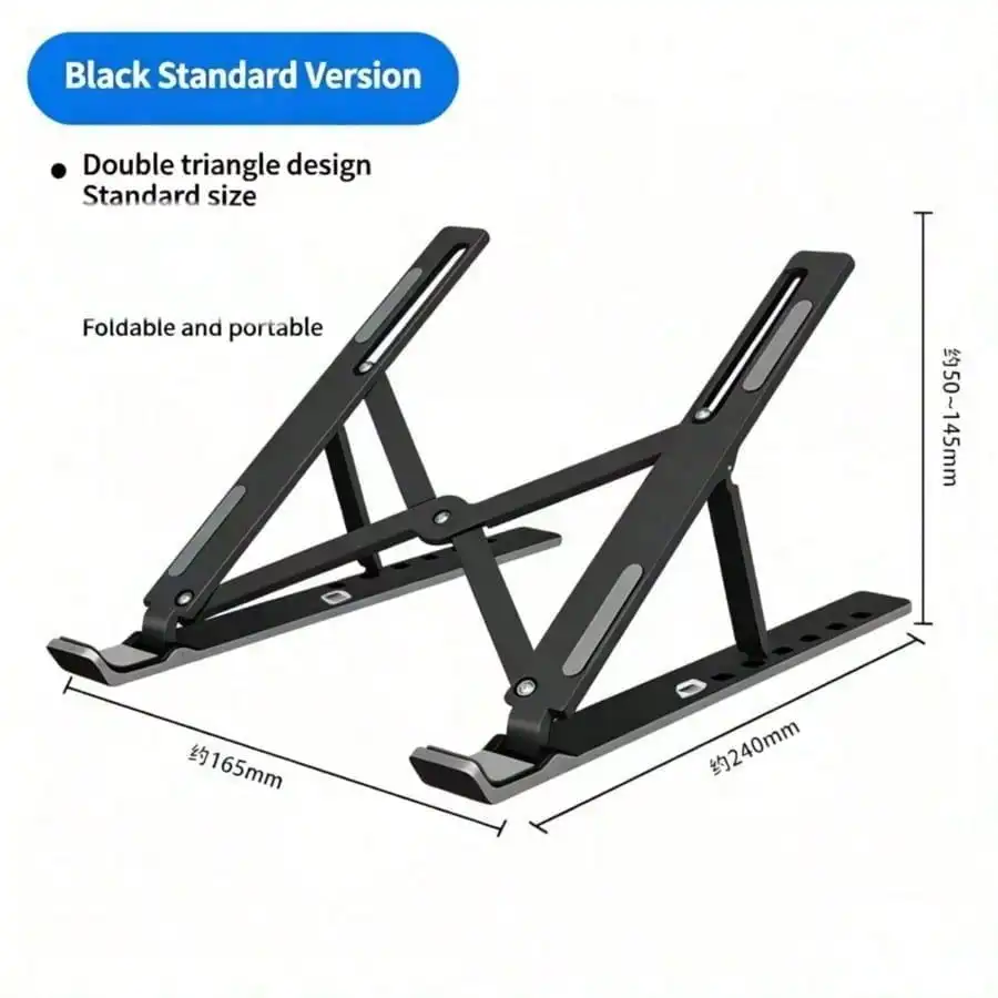 

Laptop Stand N3, Foldable Height-Adjustable Cooling Base, Portable Desktop Holder For Laptop & Tablet