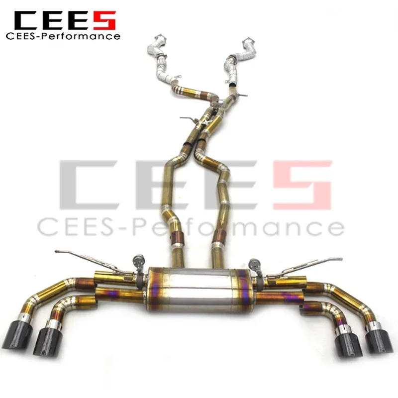 

CEES Tuning Catback Exhaust system for Porsche Cayenne 957 3.6/4.8T 2006-2010 Full Exhaust Pipe Muffler Escape valve exhaust