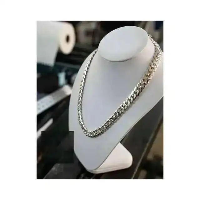 

Кубинская цепочка ручной работы 14 мм 24 Майами, 220 грамм, тяжелая твердая цепочка из стерлингового серебра 925 пробы, позолоченная 14 карат, цепочка в стиле хип-хоп