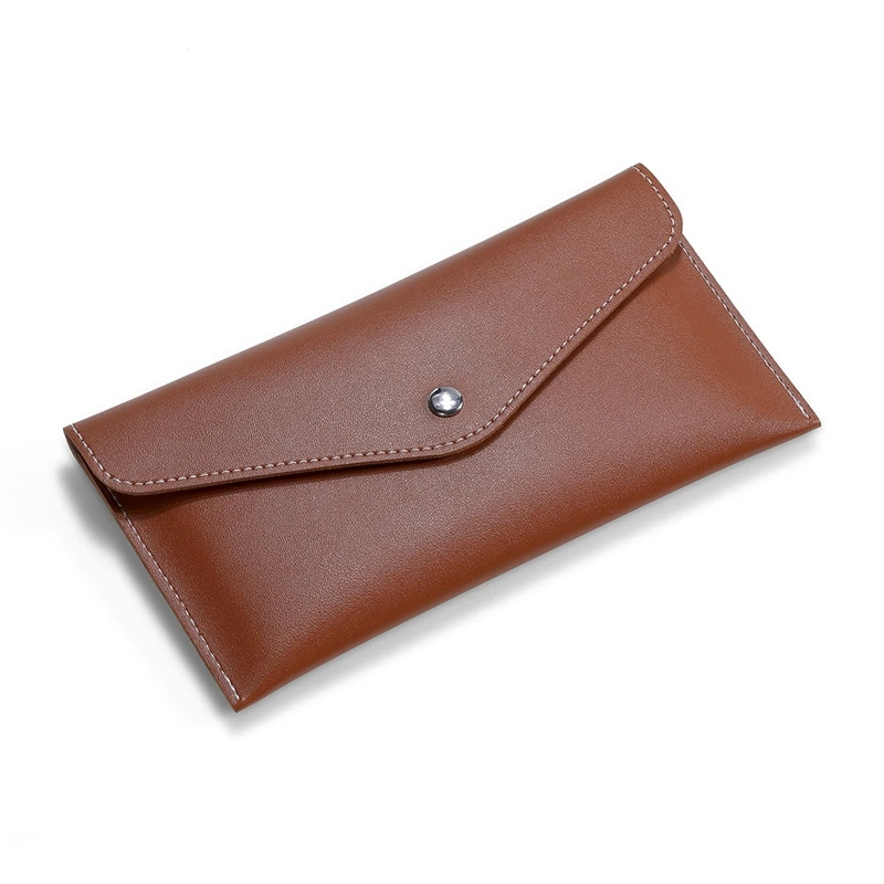 

Мужской длинный кошелек из мягкой искусственной кожи, новинка 2026 года, тонкий, тройного сложения, с отделениями для карт и монет, молодежный, цветной