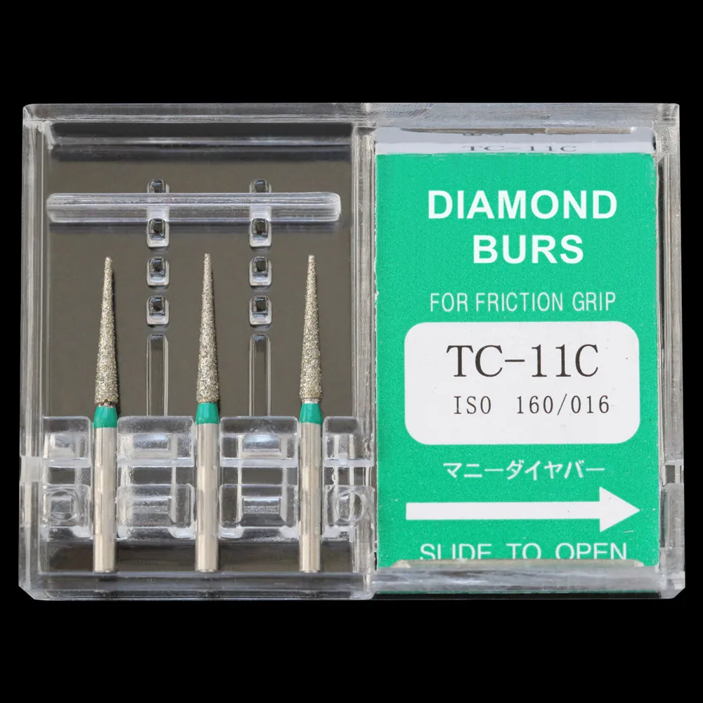 

10 Boxes Dental Diamond Burs Drill Dentistry High Speed Handpiece Handle Diameter 1.6mm Dental Material Polishing Carving Tools