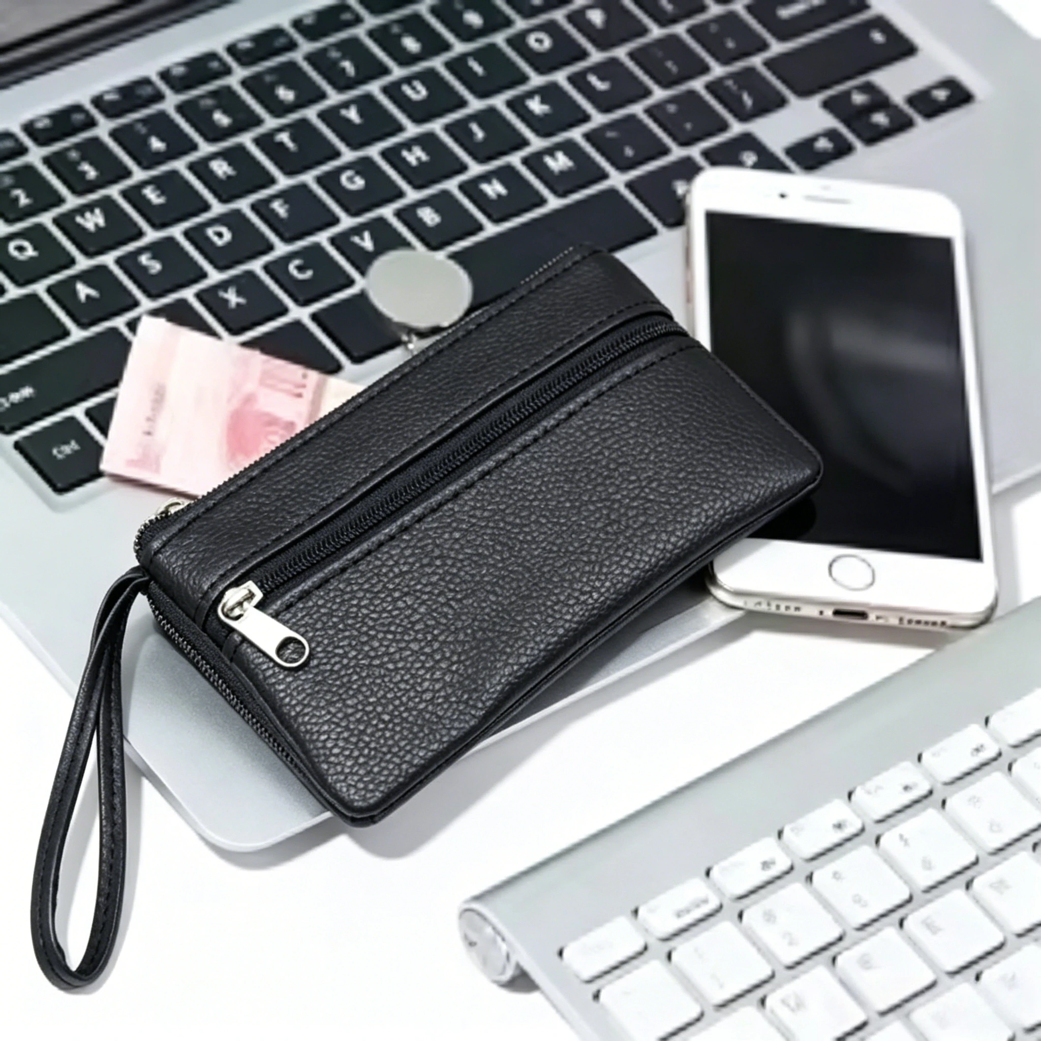 Women Men Coin Purse Men Small Bag Wallet Change Purses Zipper Money Bags Children Mini Wallets Leather Key Holder Carteira image 3