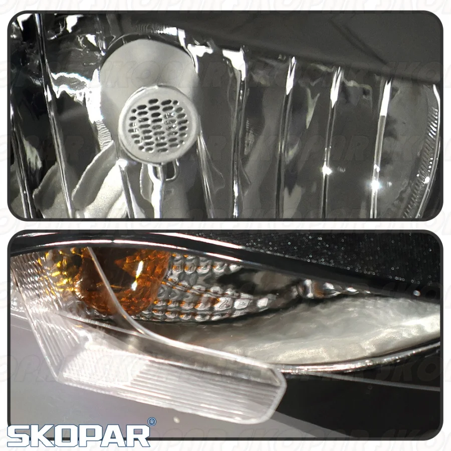 ل VW Polo 2012 2013 2014 2015 اكسسوارات السيارات المصد الأمامي 8 دبوس كشافات المصباح بدوره إشارة #6