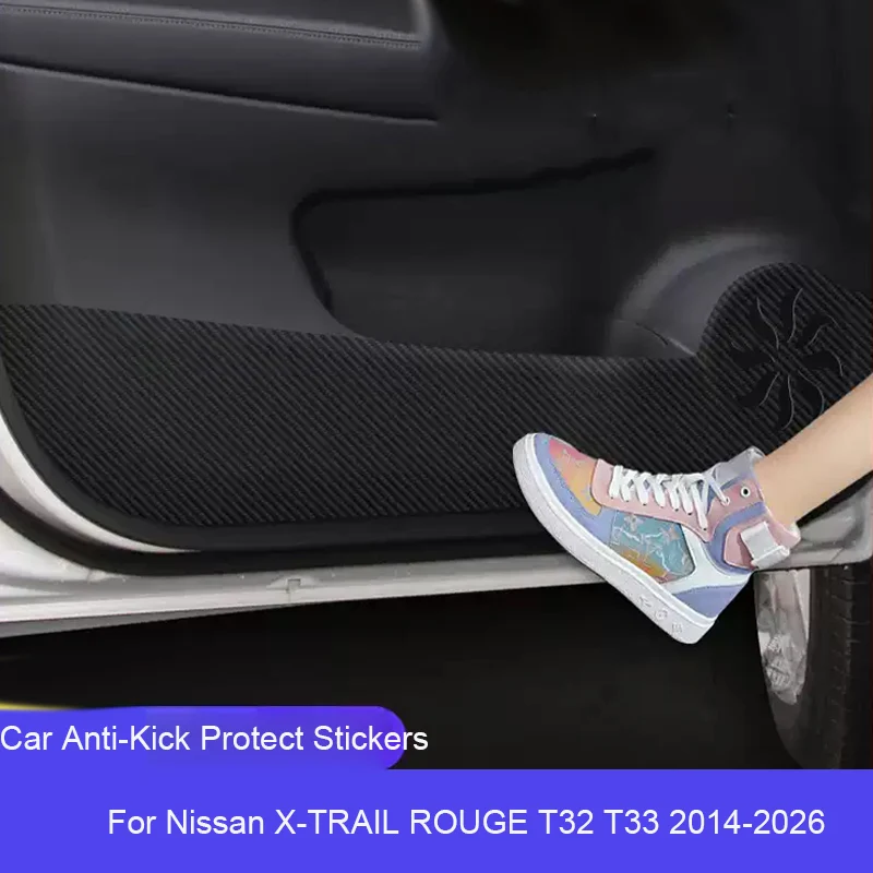 وسادة حماية مضادة للركلة لباب السيارة B-Pillar لنيسان X-TRAIL ROUGE T32 T33 2014-2026 ملحقات مقاومة للخدش ومضادة للأوساخ