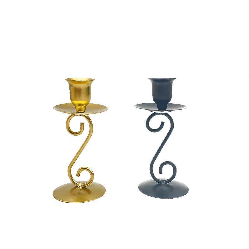 Northern Europe Luxury Style Metal Candle Holders Wedding Decoration Bar Party  Unique Dinner Table Ambience Living Room Decor