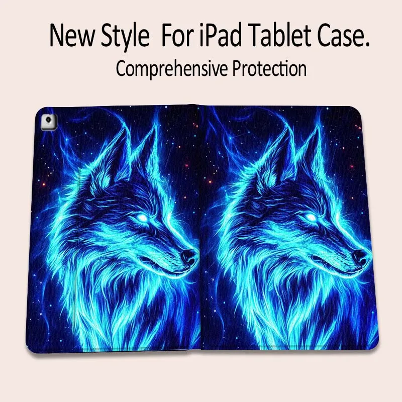 

Wolf Art Creative Pattern Gift For iPad 7 8gen 9gen 10th 11th Pro 11 13 2 12.9 10.9 10.2 9.7 2025 2024 2021 Tablet Case
