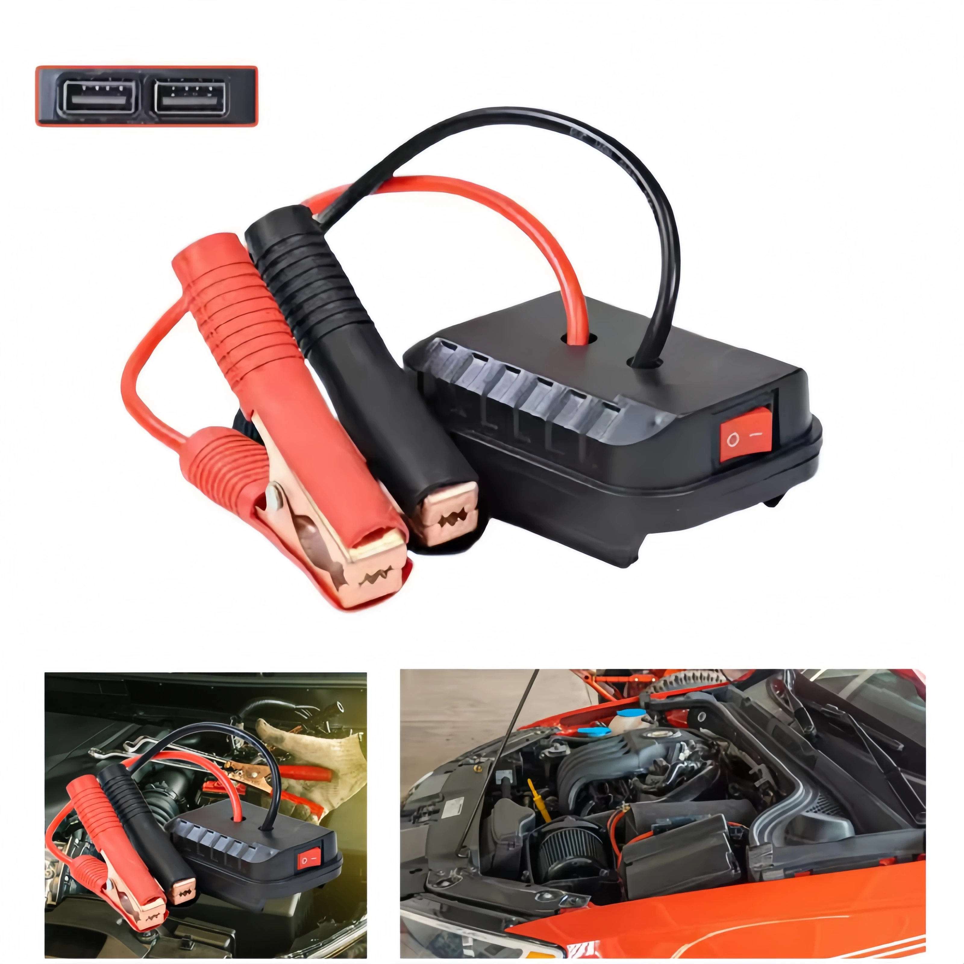 

Car Emergency Starter For Makita Lithium Battery Booster Portable Compatible With Makita Converter Charger Jump Kit Vehicle
